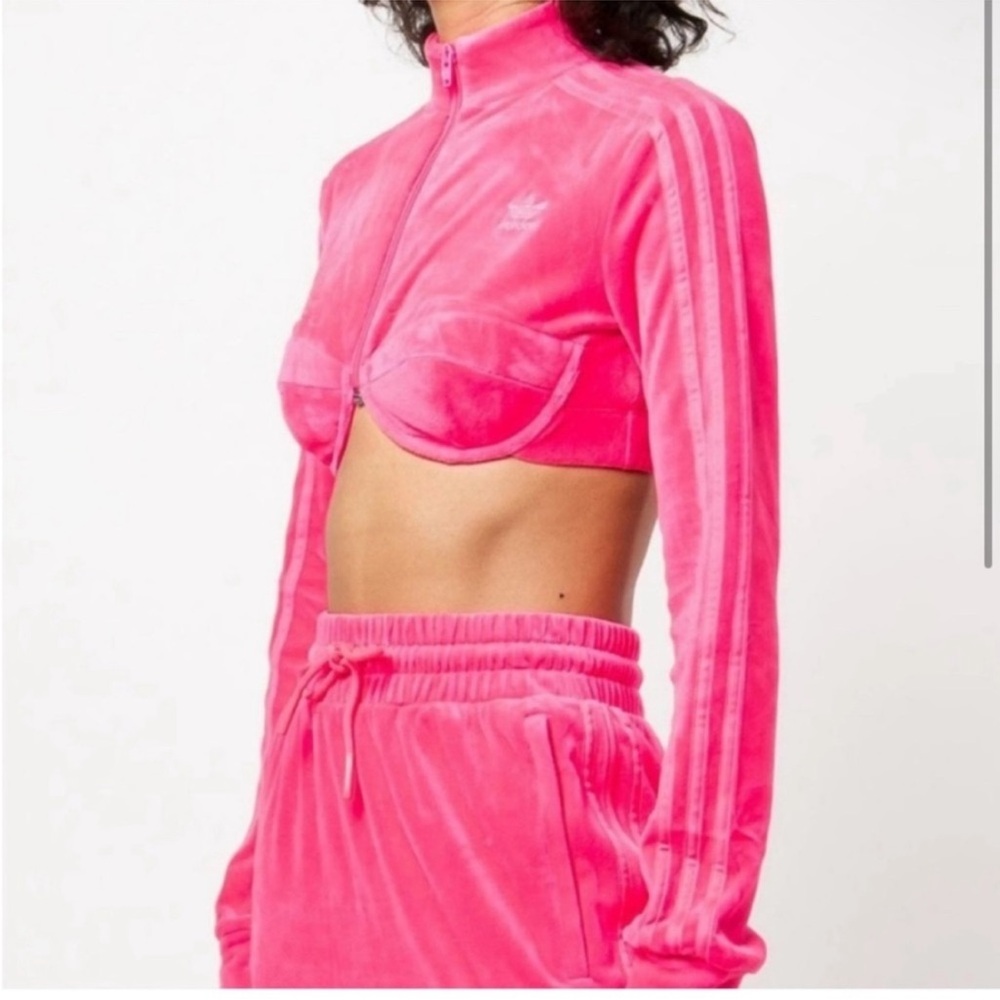 NWT Adidas Originals Jeremy Scott Track Top Solar Pink Size M MSRP $150